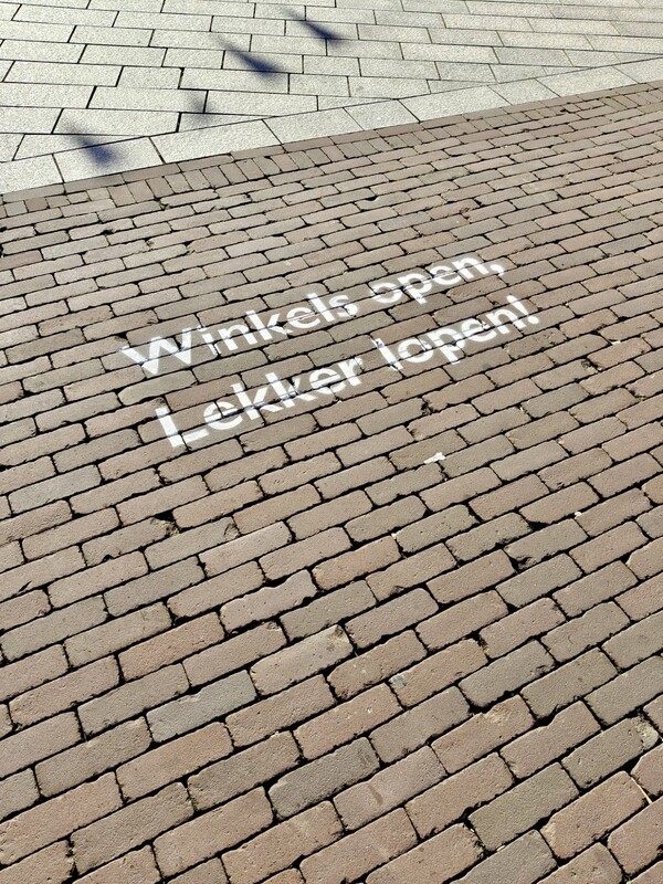 winkels open, lekker lopen!